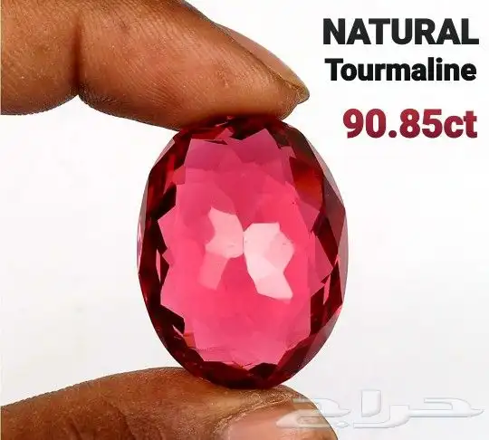 جوهرة تورمالين وردي طبيعي 90.85 قيراط 0