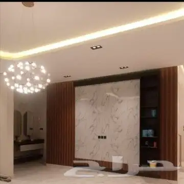 ديكورات منزليه تكسيات ورخام وشاشه جبس اناره 13