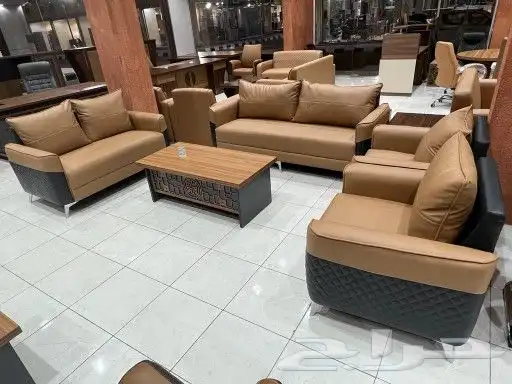 كنبات جلديات. جاهز وتفصيل.وكراسي فنادق وكوفي 0