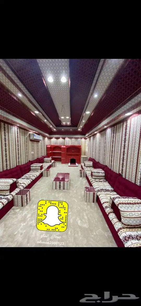 بيوت شعر شوايات قرميد تلبيس داخلي مجالس عربيه أعمال خشبيه 0551730023 61