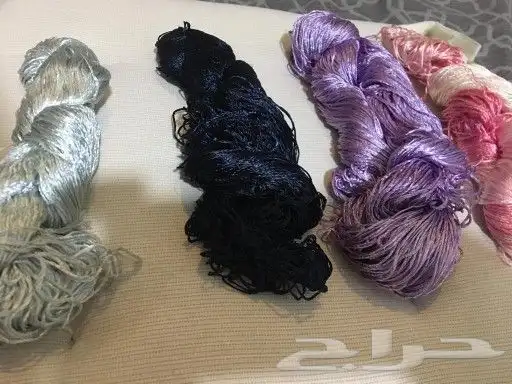 خيوط كروشيه حرير يوجد مجموعة الوان 1