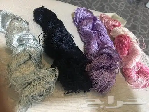 خيوط كروشيه حرير يوجد مجموعة الوان 0