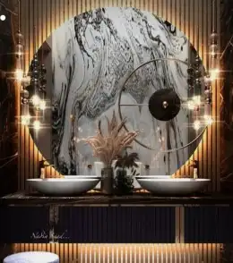 ديكورات العالميه جده رفوف شاشات مرايات 29