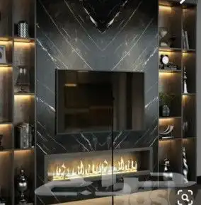 ديكورات العالميه جده رفوف شاشات مرايات 68