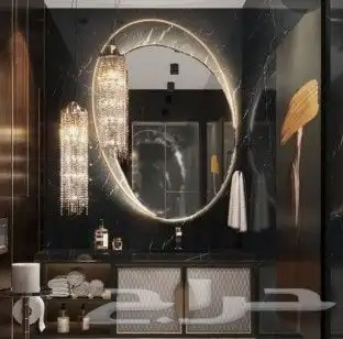 ديكورات العالميه جده رفوف شاشات مرايات 37