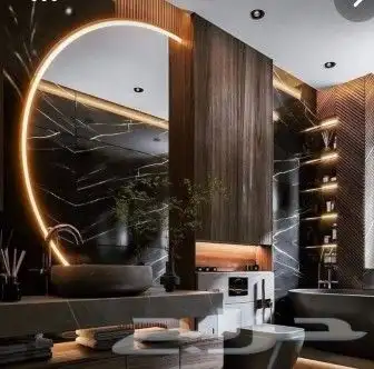 ديكورات العالميه جده رفوف شاشات مرايات 44