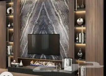 ديكورات العالميه جده رفوف شاشات مرايات 67