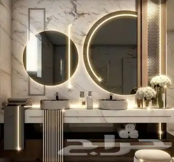 ديكورات العالميه جده رفوف شاشات مرايات 35