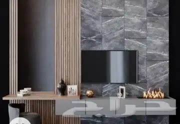 ديكورات العالميه جده رفوف شاشات مرايات 58