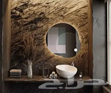 ديكورات العالميه جده رفوف شاشات مرايات 28