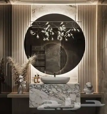 ديكورات العالميه جده رفوف شاشات مرايات 41