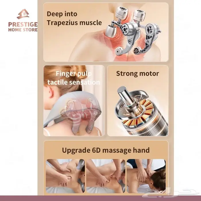 جهاز تدليك الكتف والرقبة المطور 6D 4