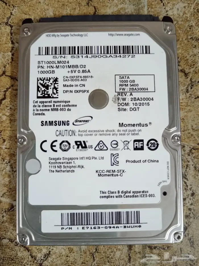 هاردسك داخلي لابتوب وسوني 0