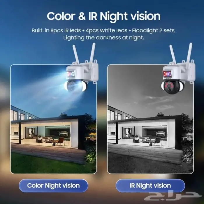 كاميرا مراقبة بالطاقة الشمسية 4ميجا 4G لوح20واط 2