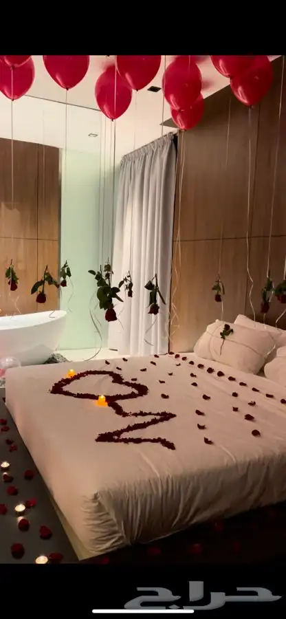 تنسيق ذكرى زواج وتجهيز غرف عرسان 9