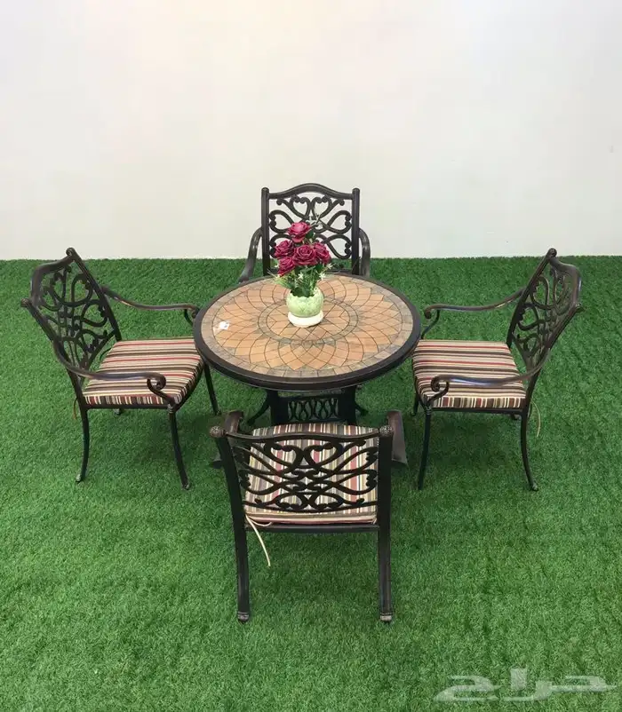 جلسات خارجية حديد مشغول بتصاميم مميزة حدائق و كافيه 3