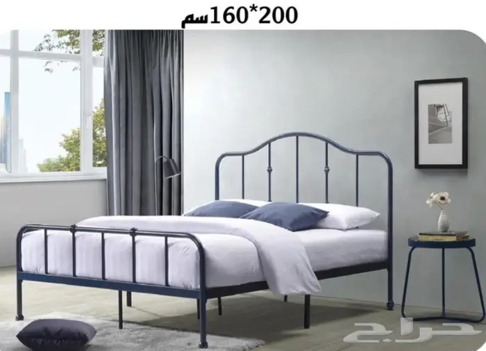 سرير فولاذ هيكل ايكيا مودرن حديث 3 مقاسات متوفرة 0