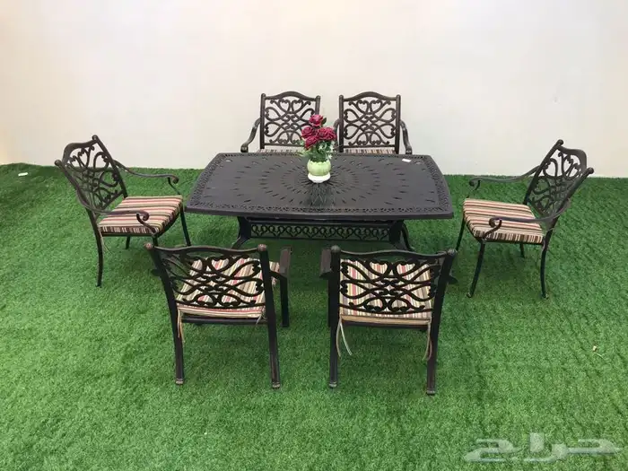 جلسات خارجية حديد مشغول بتصاميم مميزة حدائق و كافيه 6