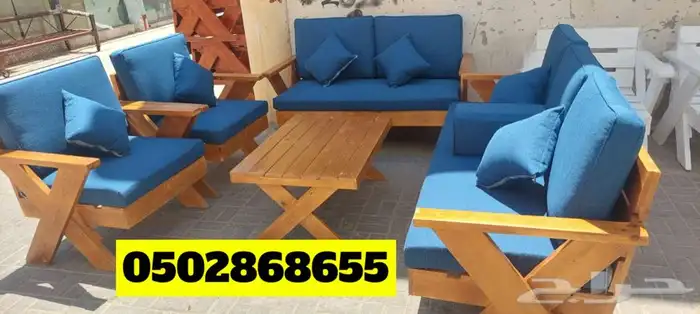 كراسي خشب للجلسات الخارجية 16