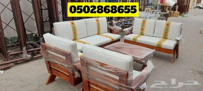 كراسي خشب للجلسات الخارجية 15