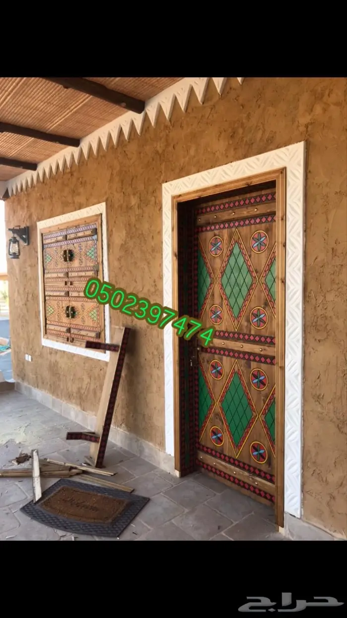 مجالس تراثية ابواب درايش خشب قديمه 9