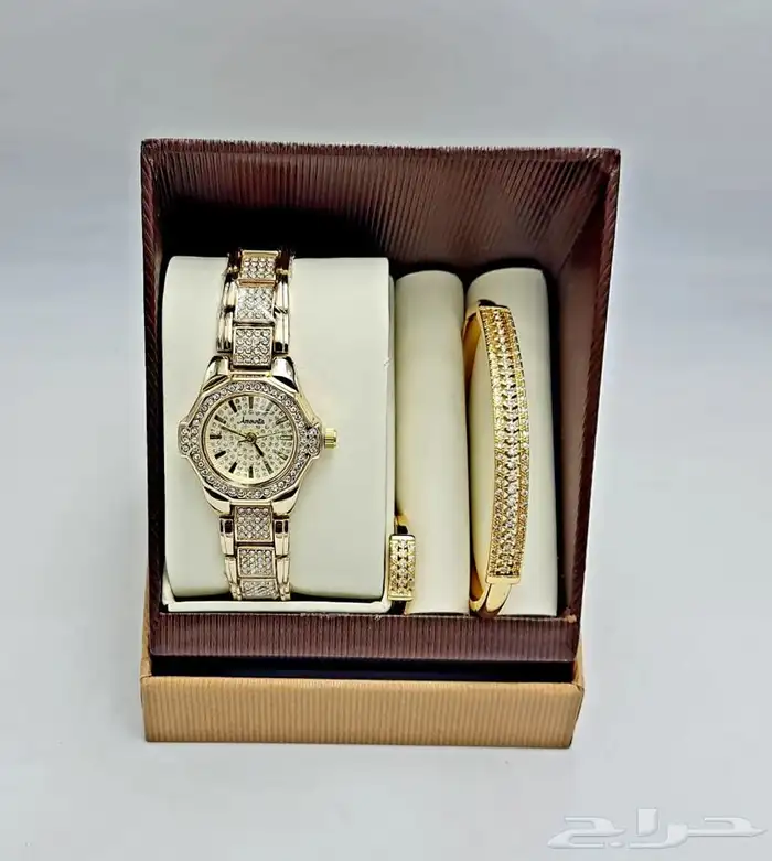 طقم ساعه نسائي فخم و انيق - اطقم ساعات نسائيه فخمه 11
