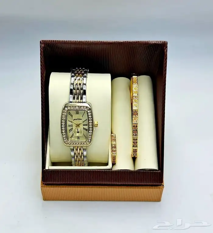 طقم ساعه نسائي فخم و انيق - اطقم ساعات نسائيه فخمه 37