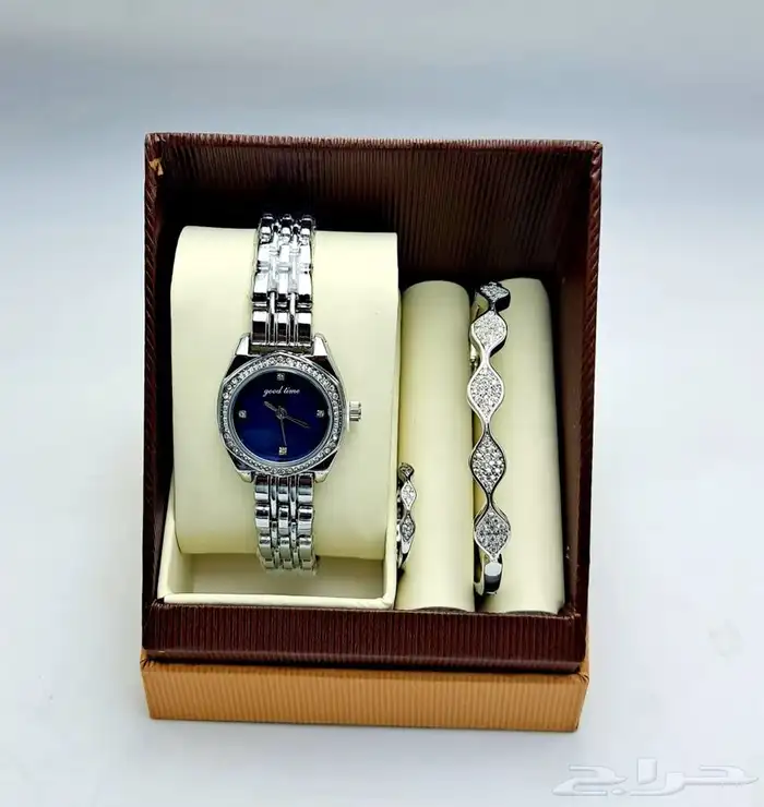 طقم ساعه نسائي فخم و انيق - اطقم ساعات نسائيه فخمه 29