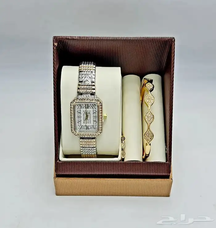 طقم ساعه نسائي فخم و انيق - اطقم ساعات نسائيه فخمه 23