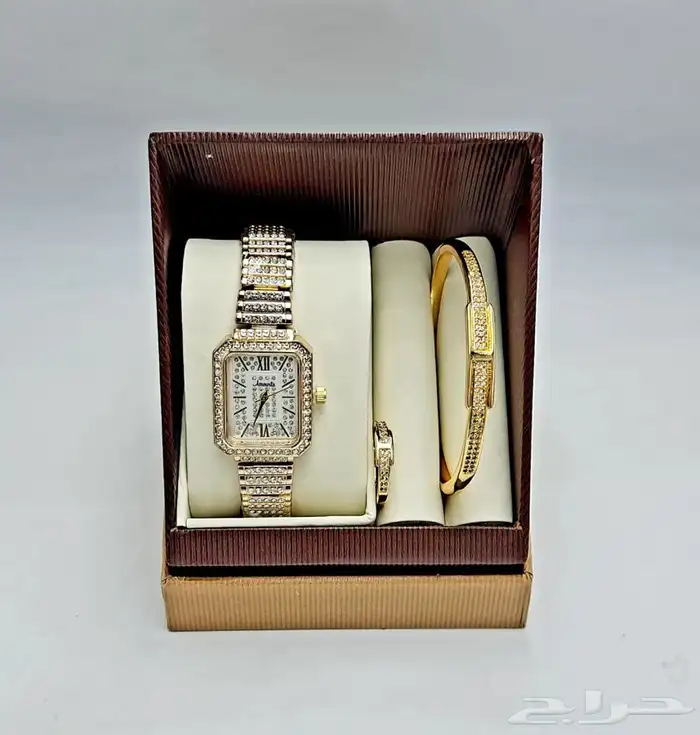 طقم ساعه نسائي فخم و انيق - اطقم ساعات نسائيه فخمه 22