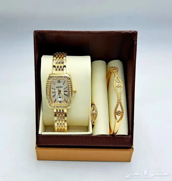 طقم ساعه نسائي فخم و انيق - اطقم ساعات نسائيه فخمه 39