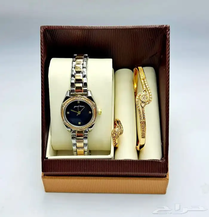 طقم ساعه نسائي فخم و انيق - اطقم ساعات نسائيه فخمه 32