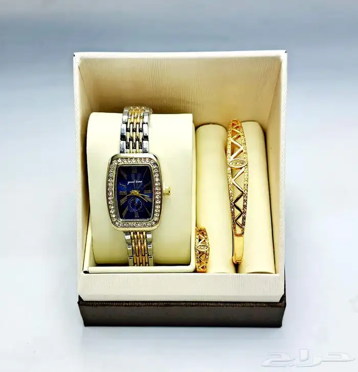 طقم ساعه نسائي فخم و انيق - اطقم ساعات نسائيه فخمه 43