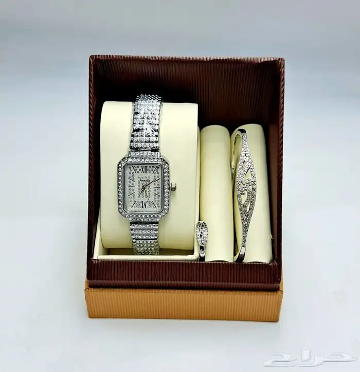طقم ساعه نسائي فخم و انيق - اطقم ساعات نسائيه فخمه 19