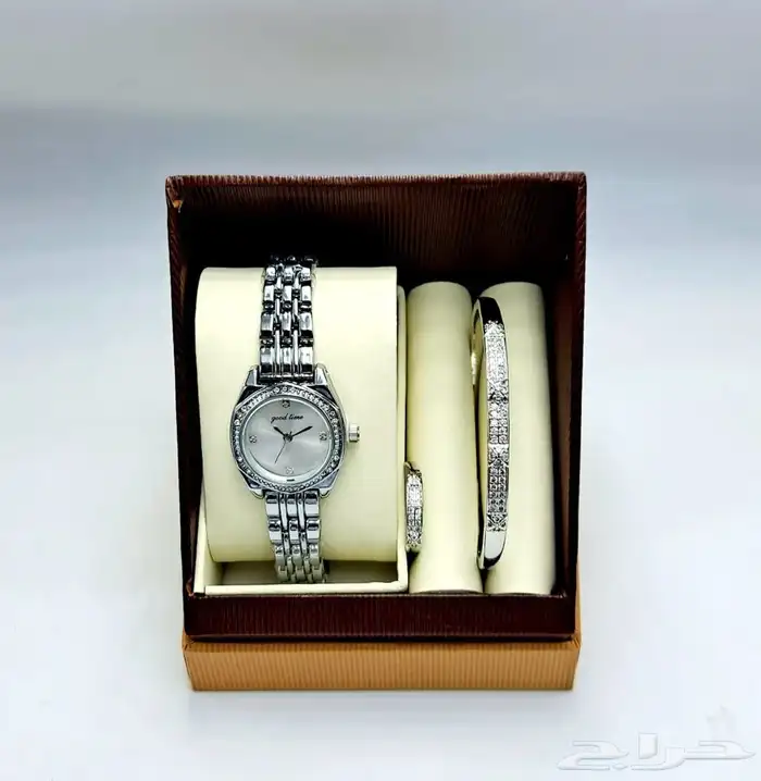 طقم ساعه نسائي فخم و انيق - اطقم ساعات نسائيه فخمه 36