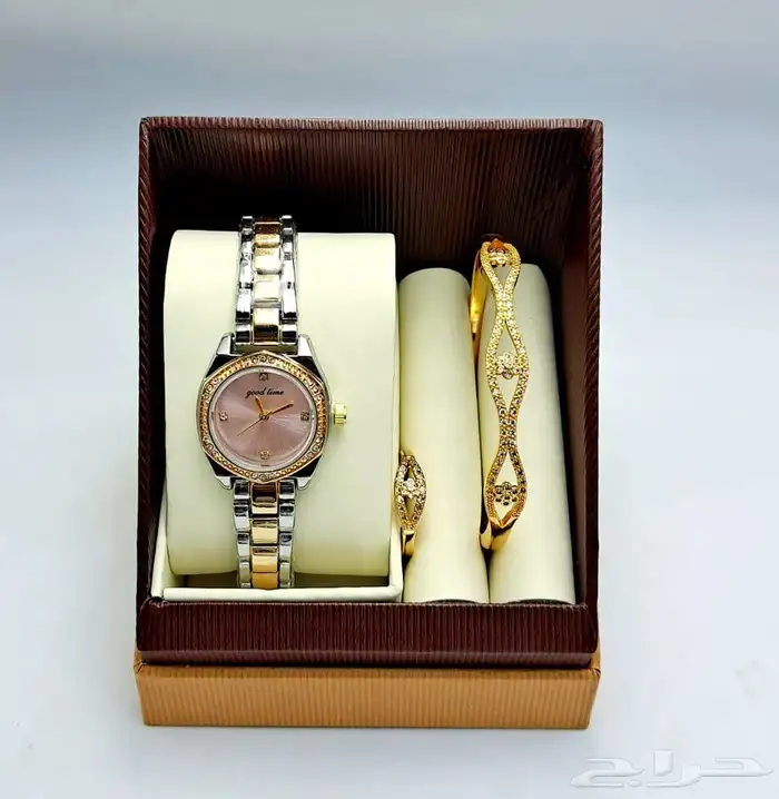 طقم ساعه نسائي فخم و انيق - اطقم ساعات نسائيه فخمه 28