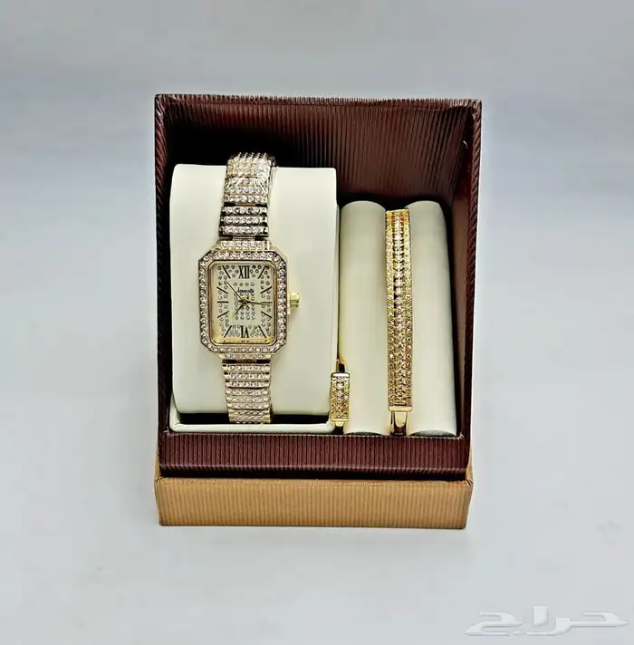 طقم ساعه نسائي فخم و انيق - اطقم ساعات نسائيه فخمه 21