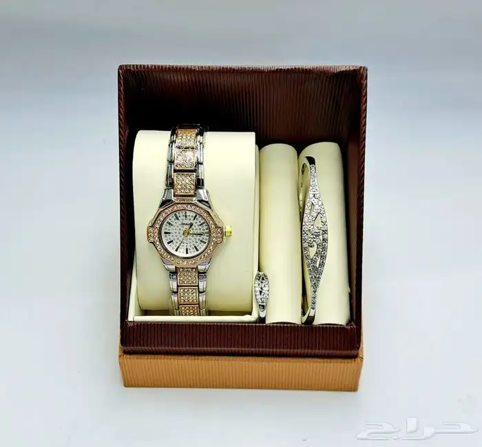 طقم ساعه نسائي فخم و انيق - اطقم ساعات نسائيه فخمه 17