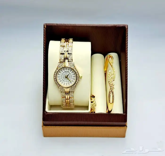 طقم ساعه نسائي فخم و انيق - اطقم ساعات نسائيه فخمه 8