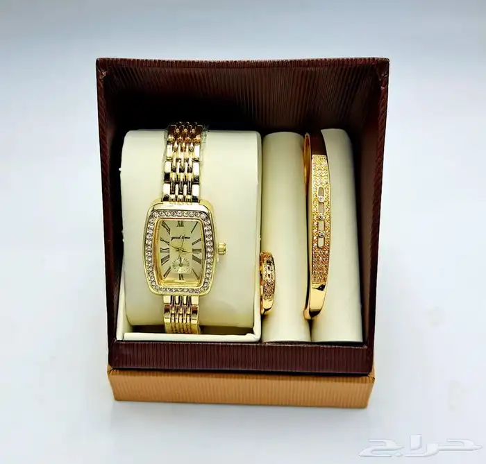 طقم ساعه نسائي فخم و انيق - اطقم ساعات نسائيه فخمه 46