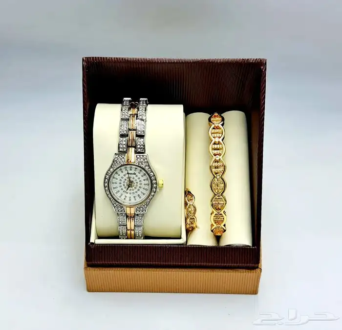 طقم ساعه نسائي فخم و انيق - اطقم ساعات نسائيه فخمه 6