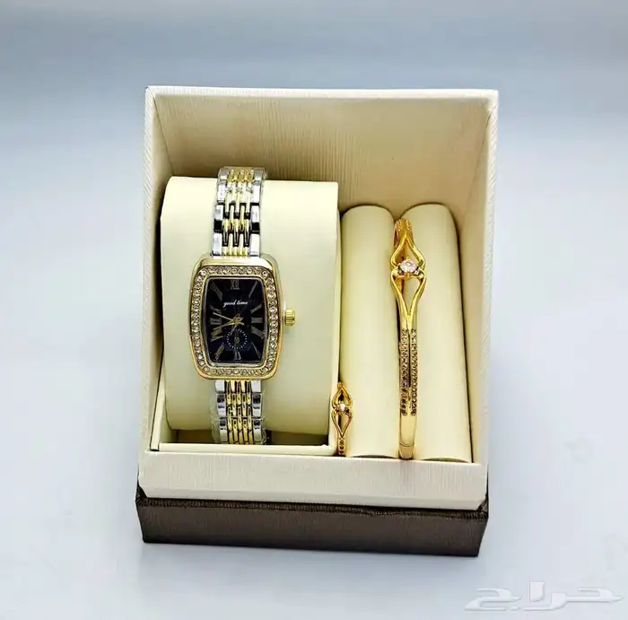 طقم ساعه نسائي فخم و انيق - اطقم ساعات نسائيه فخمه 45