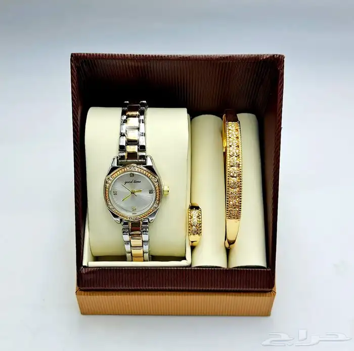 طقم ساعه نسائي فخم و انيق - اطقم ساعات نسائيه فخمه 26