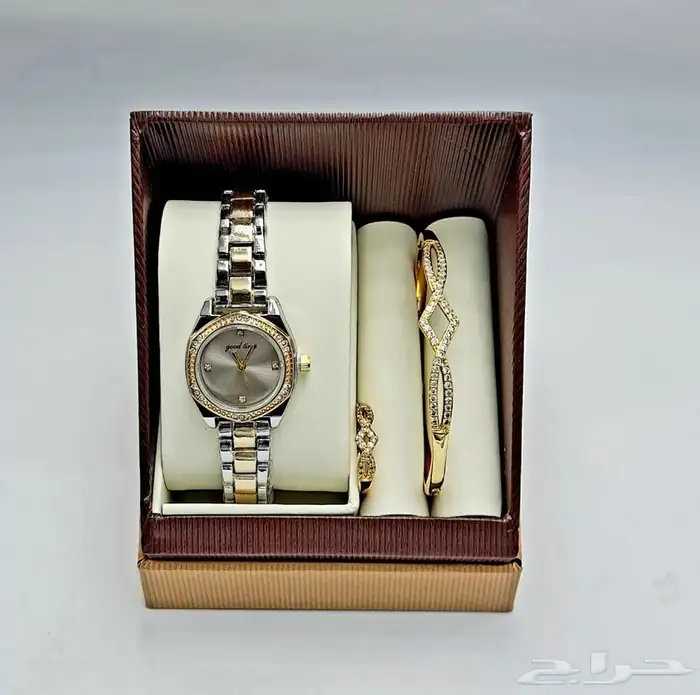 طقم ساعه نسائي فخم و انيق - اطقم ساعات نسائيه فخمه 33