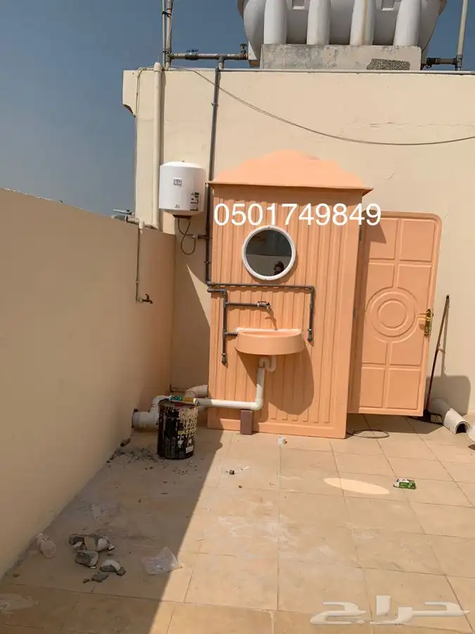 دورات مياه فايبر جلاس جاهز متنقل حمامات 14