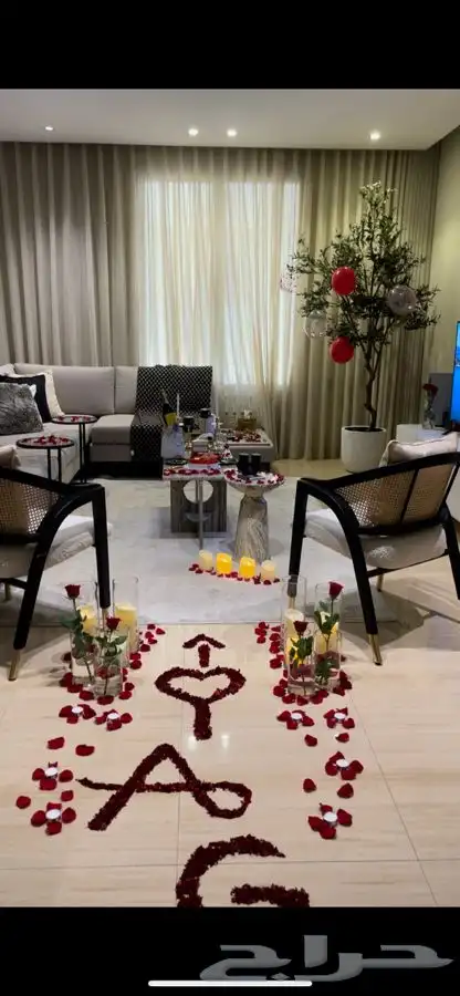 تنسيق غرف عرسان  عشاء ميني بوفيه للعرسان 4