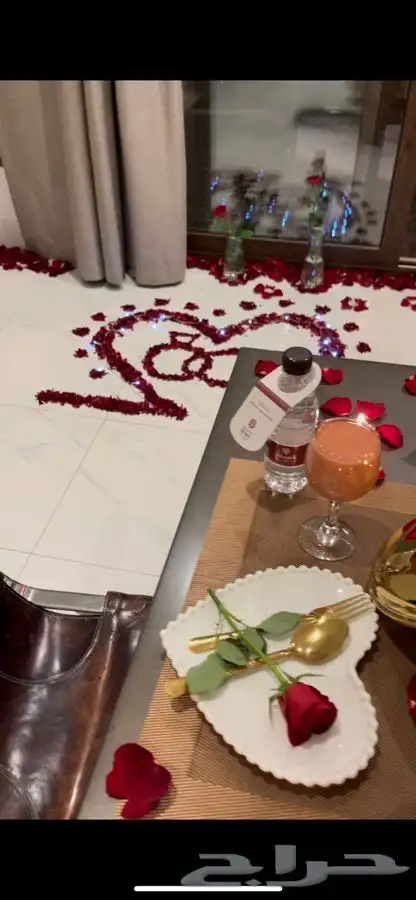 تنسيق غرف عرسان  عشاء ميني بوفيه للعرسان 1