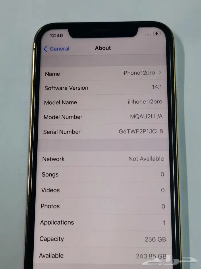 آيفون 12 برو 256 قيقا 1150 ريال 4