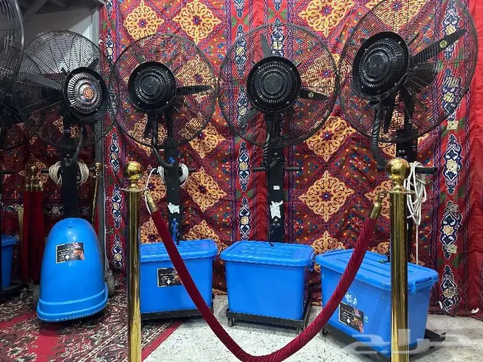 مكيفات و مراوح رذاذ للايجار 9