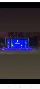 تأجير شاشات عرض بمقاسات مختلفه مع الإضاءة واستيج 0